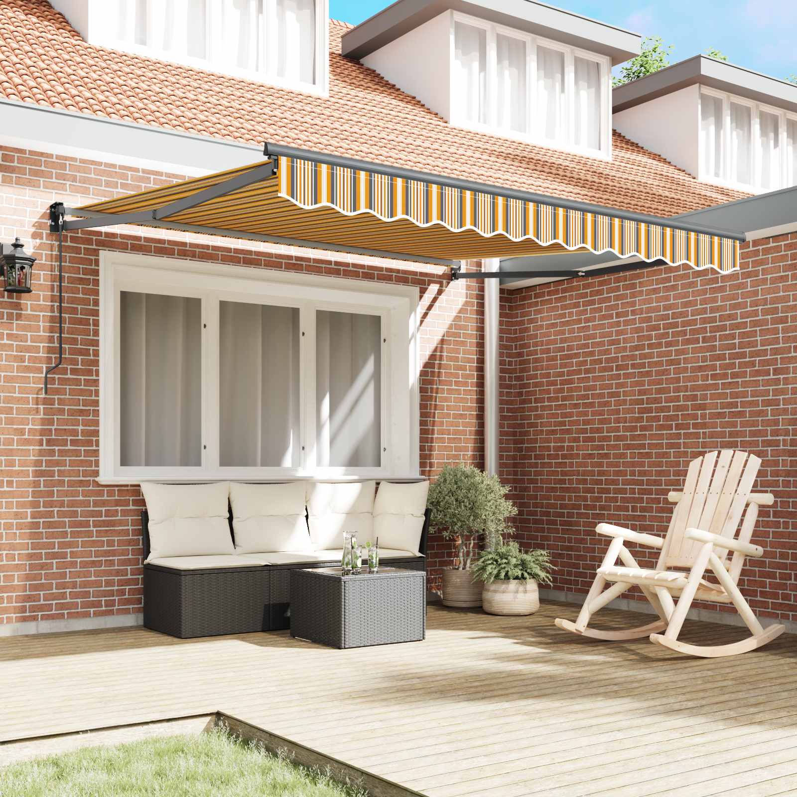 Tenda da Sole Multicolore 300 x 250 x 165 cm Poliestere