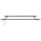 Tenda Retrattile Nero 300 x 250 cm Poliestere e Acciaio