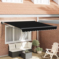 Tenda da Sole Nero 300 x 250 x 165 cm Poliestere