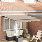 Tenda Retrattile Beige 300 x 250 cm Poliestere e Acciaio