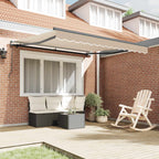 Tenda Retrattile Beige 300 x 250 cm Poliestere e Acciaio