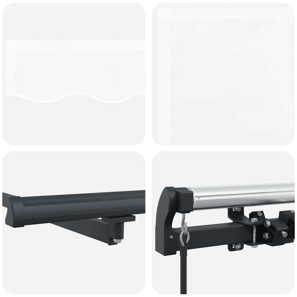 Tenda Retrattile Bianco 300 x 250 cm Poliestere e Acciaio