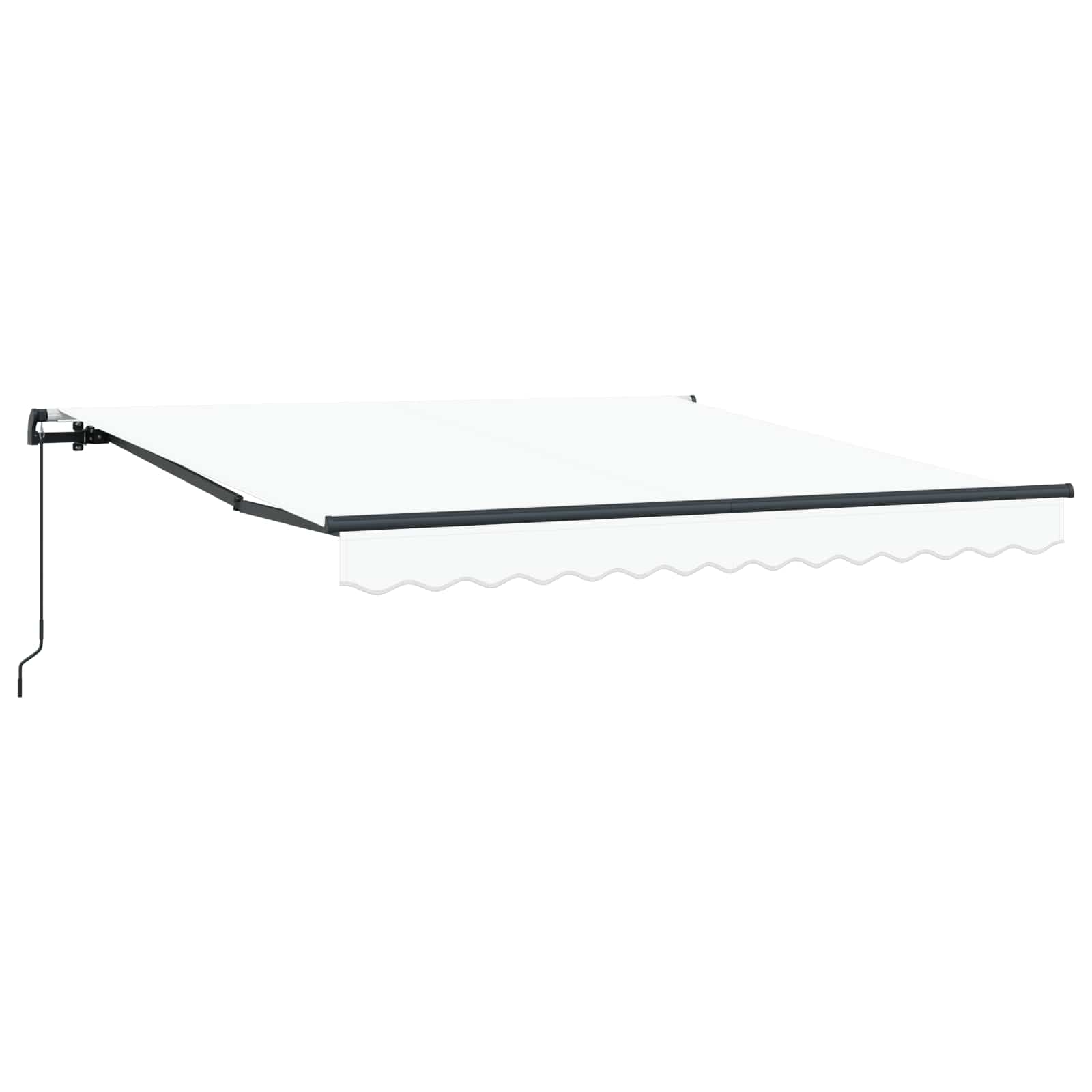 Tenda Retrattile Bianco 300 x 250 cm Poliestere e Acciaio