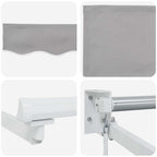 Tenda da Sole Grigio chiaro 300 x 250 x 165 cm Poliestere