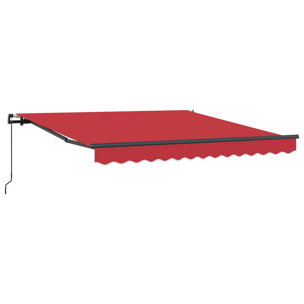 Tenda Retrattile Rosso 300 x 250 cm Poliestere e Acciaio