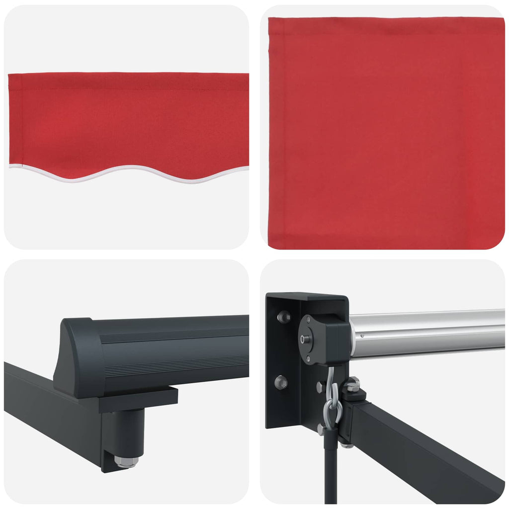 Tenda da Sole Rosso 300 x 250 x 165 cm Poliestere