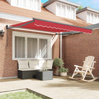 Tenda da Sole Rosso 300 x 250 x 165 cm Poliestere