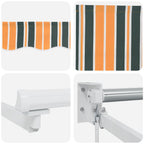 Tenda da Sole Verde e Giallo 300 x 250 x 165 cm Poliestere