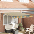 Tenda da Sole Verde e Giallo 300 x 250 x 165 cm Poliestere