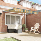 Tenda da Sole Verde e Giallo 300 x 250 x 165 cm Poliestere
