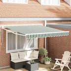 Tenda da Sole Verde e Bianco 300 x 250 x 165 cm Poliestere