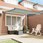 Tenda da Sole Verde e Bianco 300 x 250 x 165 cm Poliestere