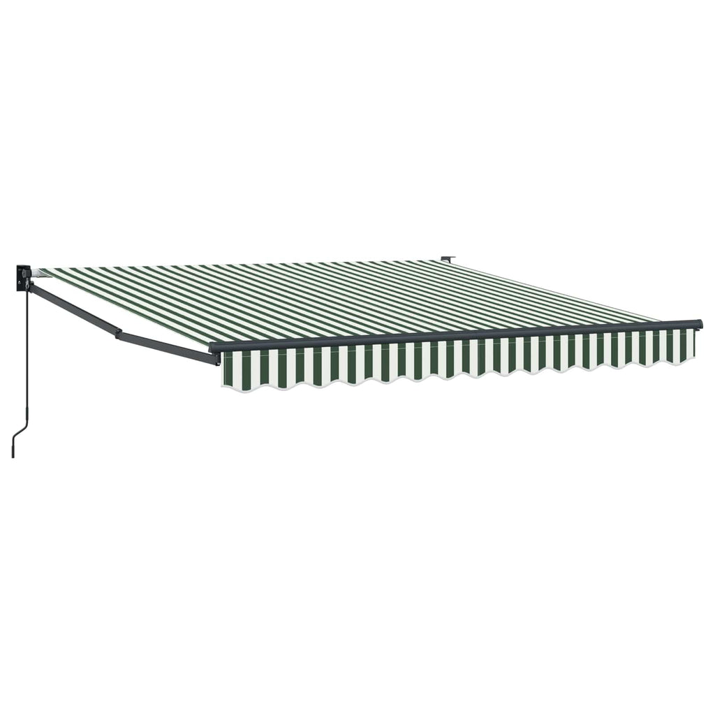 Tenda da Sole Verde e Bianco 300 x 250 x 165 cm Poliestere