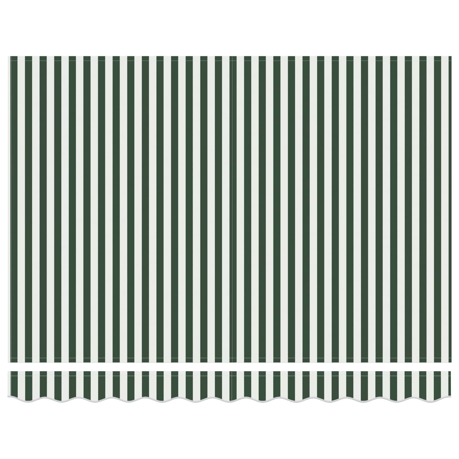 Tenda da Sole Verde e Bianco 300 x 250 x 165 cm Poliestere