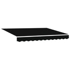Tenda Retrattile Nero 350 x 250 cm Poliestere e Alluminio