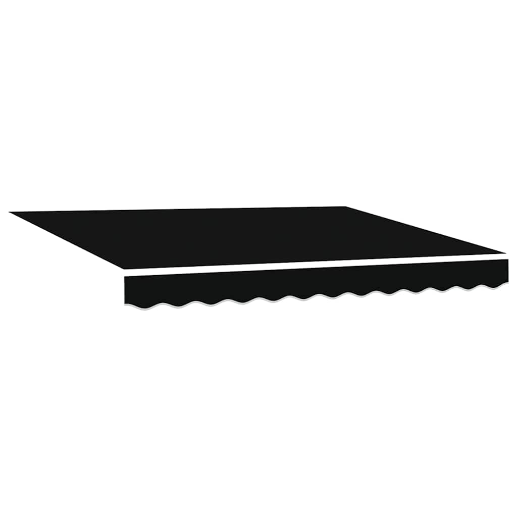 Tenda Retrattile Nero 350 x 250 cm Poliestere e Alluminio