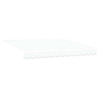 Tenda Retrattile Bianco 350 x 250 cm Poliestere e Alluminio