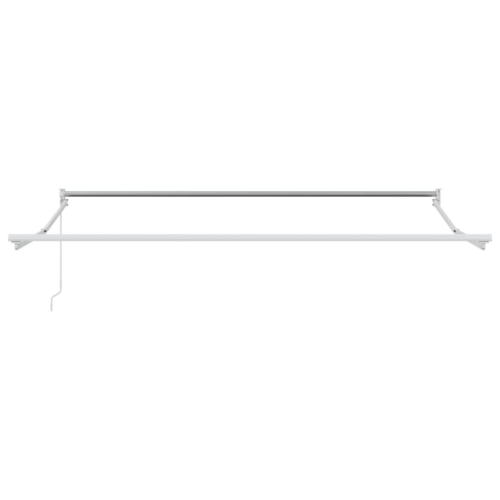 Tenda Retrattile Bianco 350 x 250 cm Poliestere e Alluminio