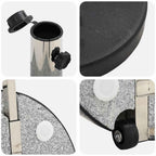 Base per ombrellone Nero Ø 45 x 37.5 cm Granito