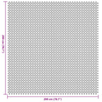 Tappeto da Tenda Antracite 200 x 200 cm Poliestere