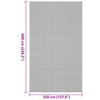 Tappeto da Tenda Antracite 600 × 350 cm Poliestere