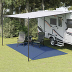 Tappeto da Tenda Blu 400 × 350 cm Poliestere
