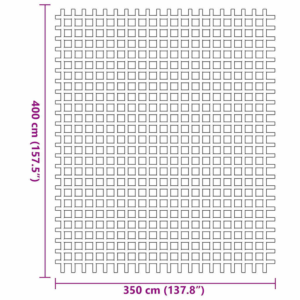 Tappeto da Tenda Blu 400 × 350 cm Poliestere