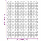 Tappeto da Tenda Blu 400 × 350 cm Poliestere