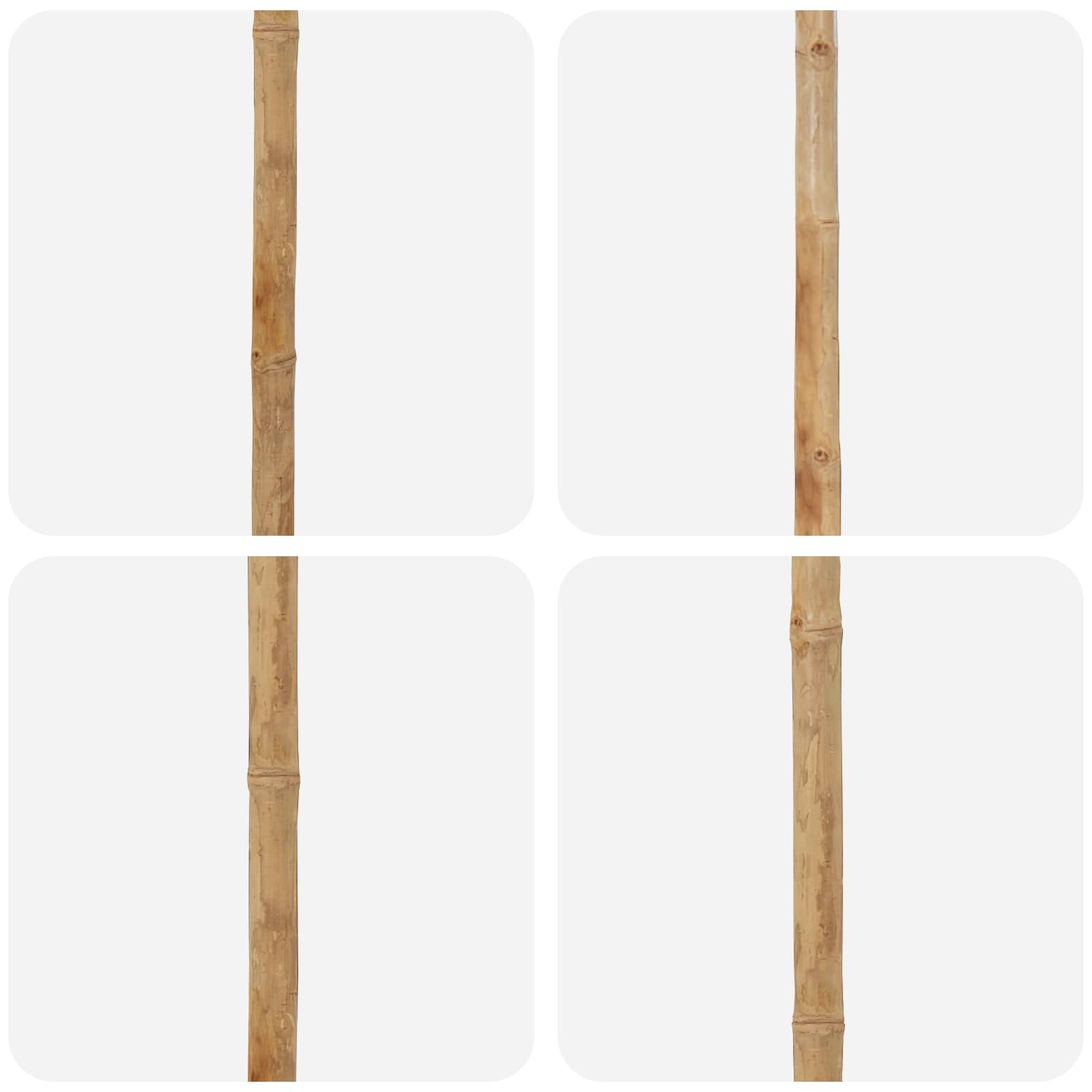 Ombrello da giardino Bianco Crema Ø 180 x 230 cm Bambù
