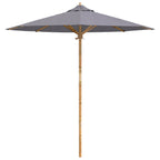 Ombrello da giardino Grigio scuro Ø 217 x 230 cm Bambù