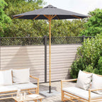 Ombrello da giardino Grigio scuro Ø 240 x 260 cm Bambù