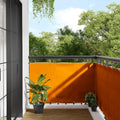 Paravento da Balcone Arancione 90x700 cm 100% Poliestere Oxford