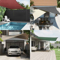 Vela Parasole Tortora 7x5x5 m 100% Poliestere Oxford