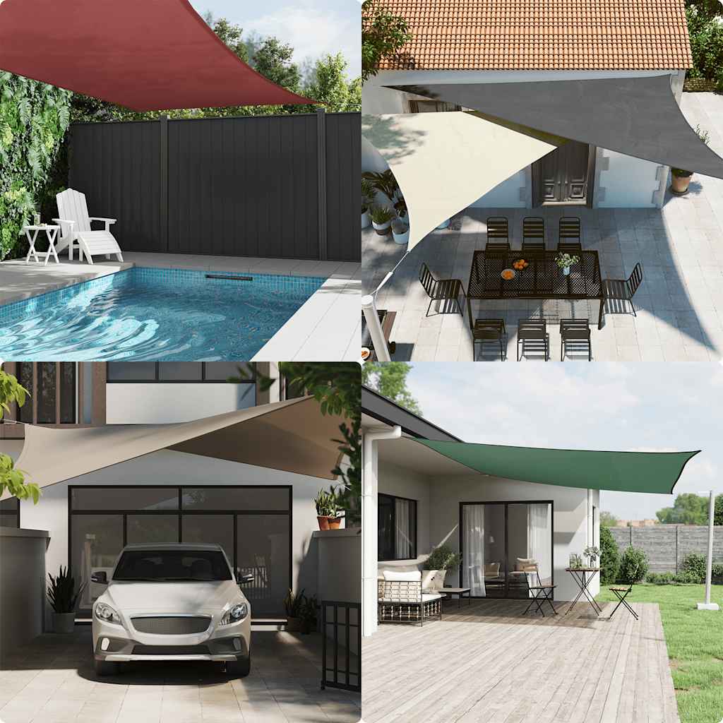 Vela Parasole Tortora 7x5x5 m 100% Poliestere Oxford