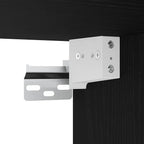 Set mobile TV 3 pcs Rovere Nero Legno multistrato