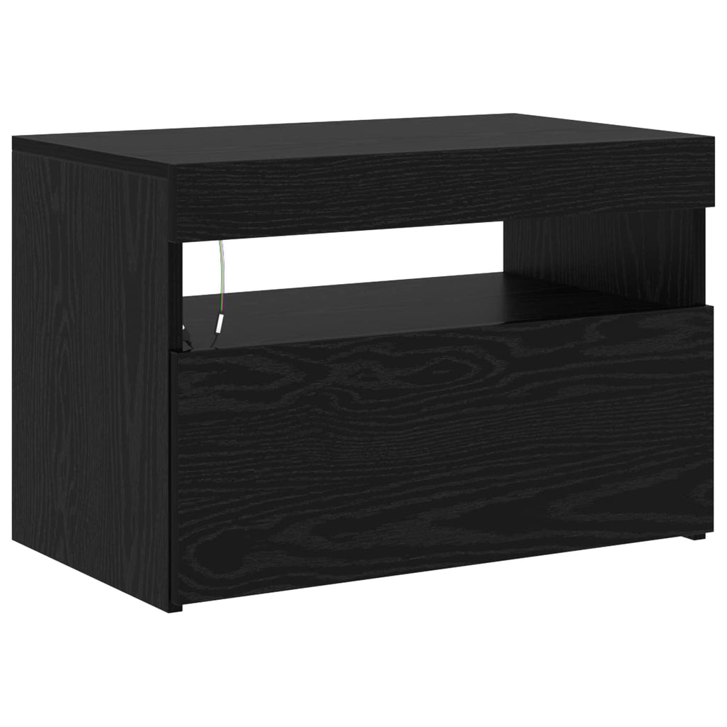 Mobile TV 2 pcs Rovere Nero 180 x 35 x 40 cm Legno multistrato