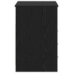 Scrivania 2 pcs Rovere Nero 140 x 50 x 76 cm Legno multistrato