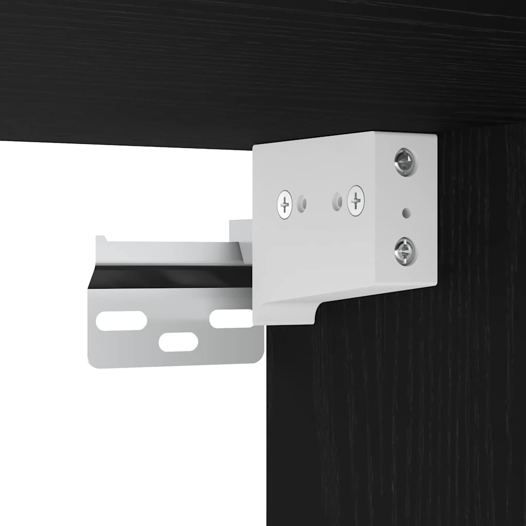 Set mobile TV 4 pcs Rovere Nero 100 x 30 x 30 cm
