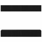 Set mobile TV 4 pcs Rovere Nero 100 x 30 x 30 cm