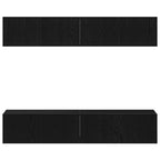 Set mobile TV 4 pcs Rovere Nero 80 x 30 x 30 cm