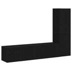 Set mobile TV 4 pcs Rovere Nero 130,5 x 30 x 140 cm