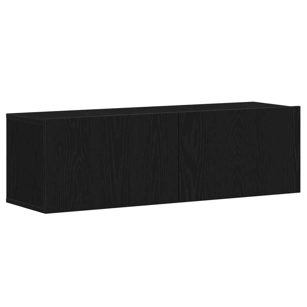 Set mobile TV 4 pcs Rovere Nero 130,5 x 30 x 140 cm