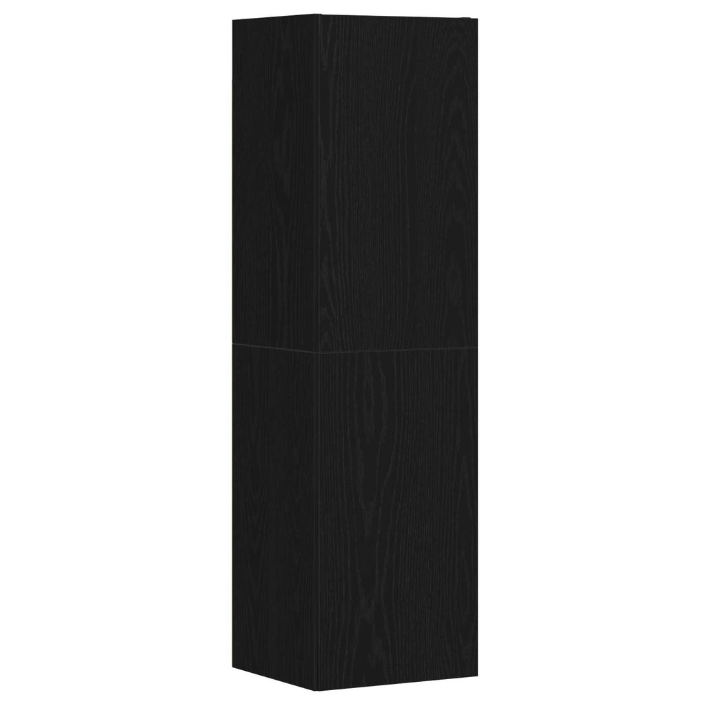 Set mobile TV 4 pcs Rovere Nero 130,5 x 30 x 140 cm