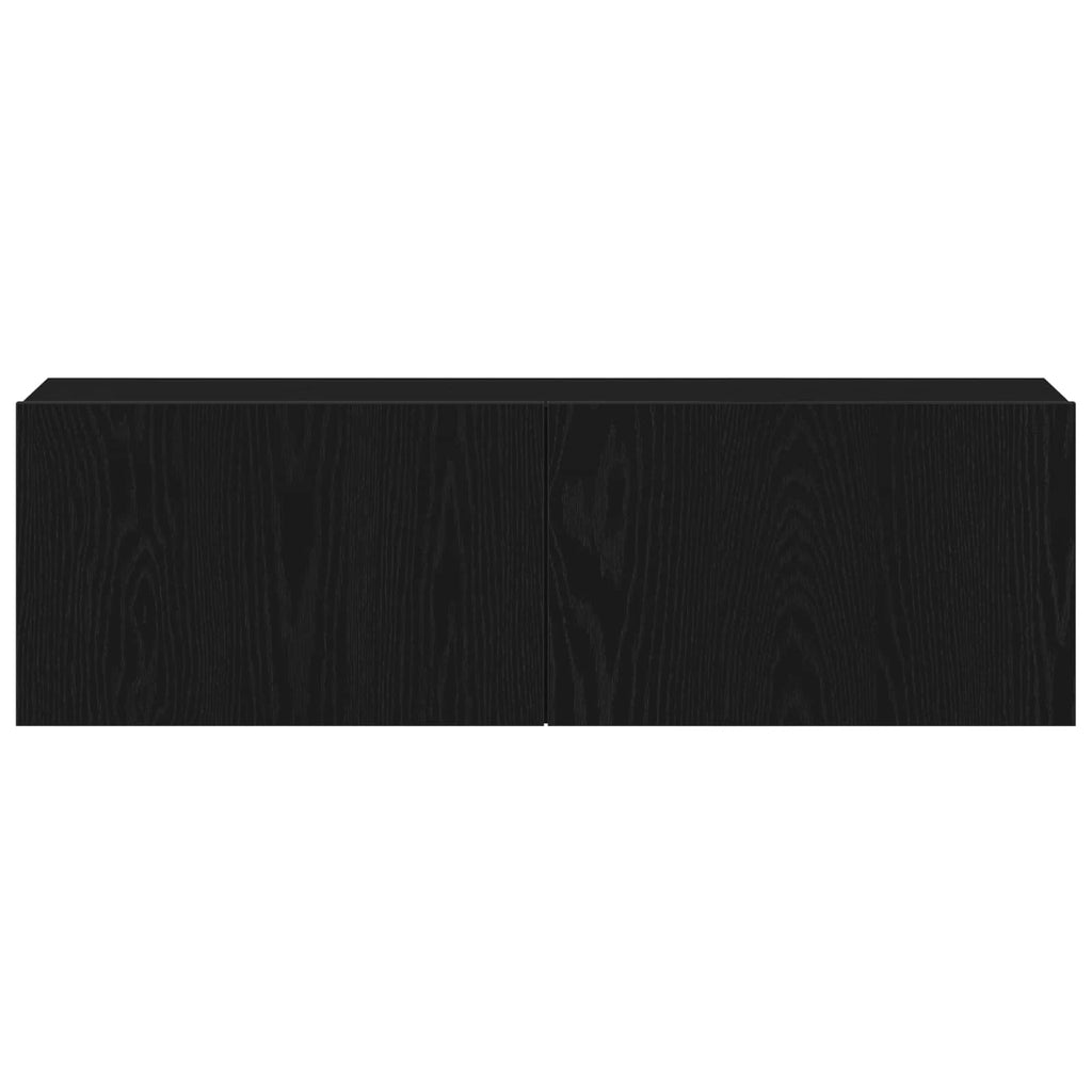 Set mobile TV 4 pcs Rovere Nero 130,5 x 30 x 140 cm