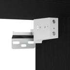 Set mobile TV 2 pcs Rovere Nero Legno multistrato