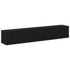 Set mobile TV 2 pcs Rovere Nero Legno multistrato