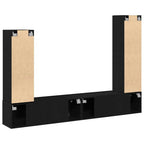 Set mobile TV 6 pcs Rovere Nero Legno multistrato