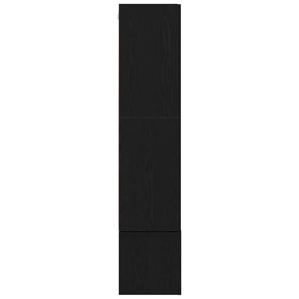 Set mobile TV 6 pcs Rovere Nero Legno multistrato