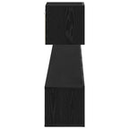 Set mobile TV Montaggio a parete Rovere Nero Legno multistrato