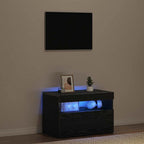 Armadio da Notte Rovere Nero 60 x 35 x 40 cm Legno multistrato